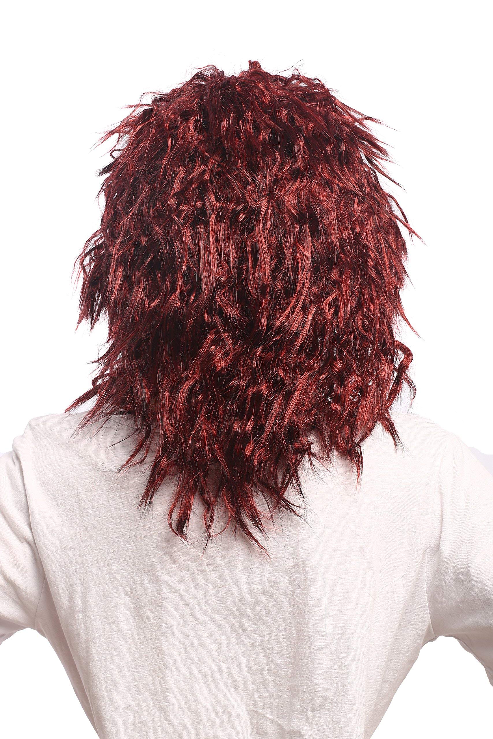 wig-me-up-91127-za13-za103-krepp-locken-afro-per-cke-rot-schwarz-unisex-40-cm image 2