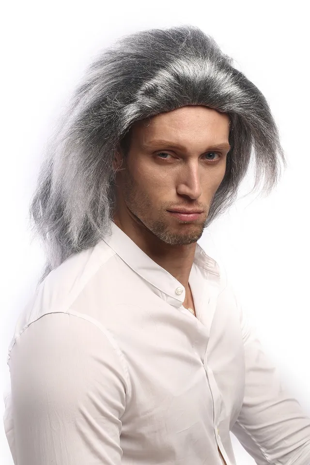 wig-me-up-90769-za68tza103-unisex-per-cke-vampir-m-hne-grau-schwarz-45-cm image 1