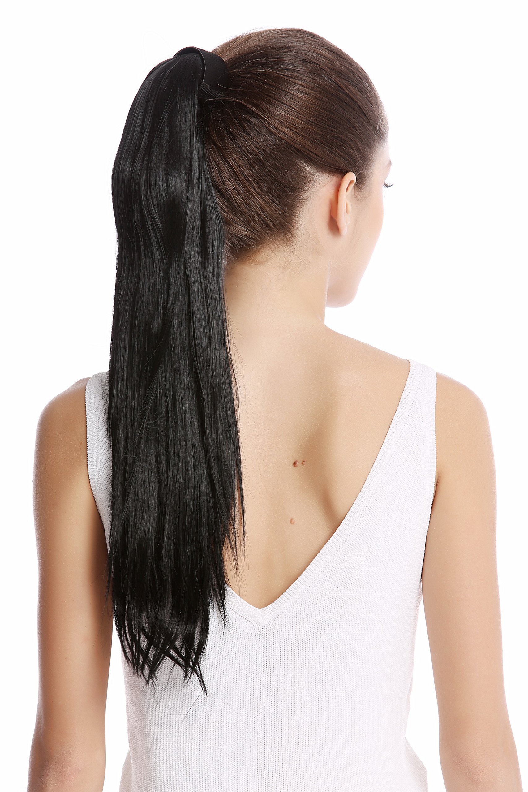 wig-me-up-srosy-1-pferdeschwanz-haarteil-55-cm-schwarz-glatt-mit-kamm image 2