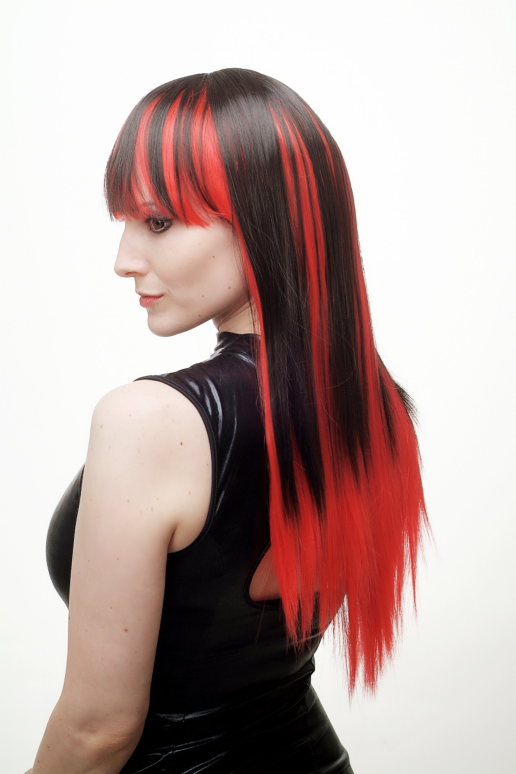 wig-me-up-damenper-cke-hla040-2-tt-2316-lang-rot-schwarz-glatt-pony-65-cm image 4