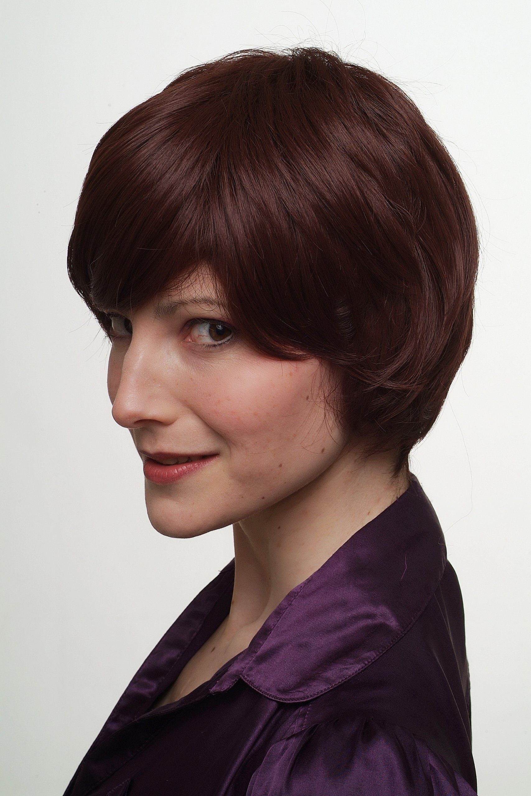 wig-me-up-sa040-33-kurzhaar-per-cke-braun-twiggy-bob-25-cm-unisex image 4