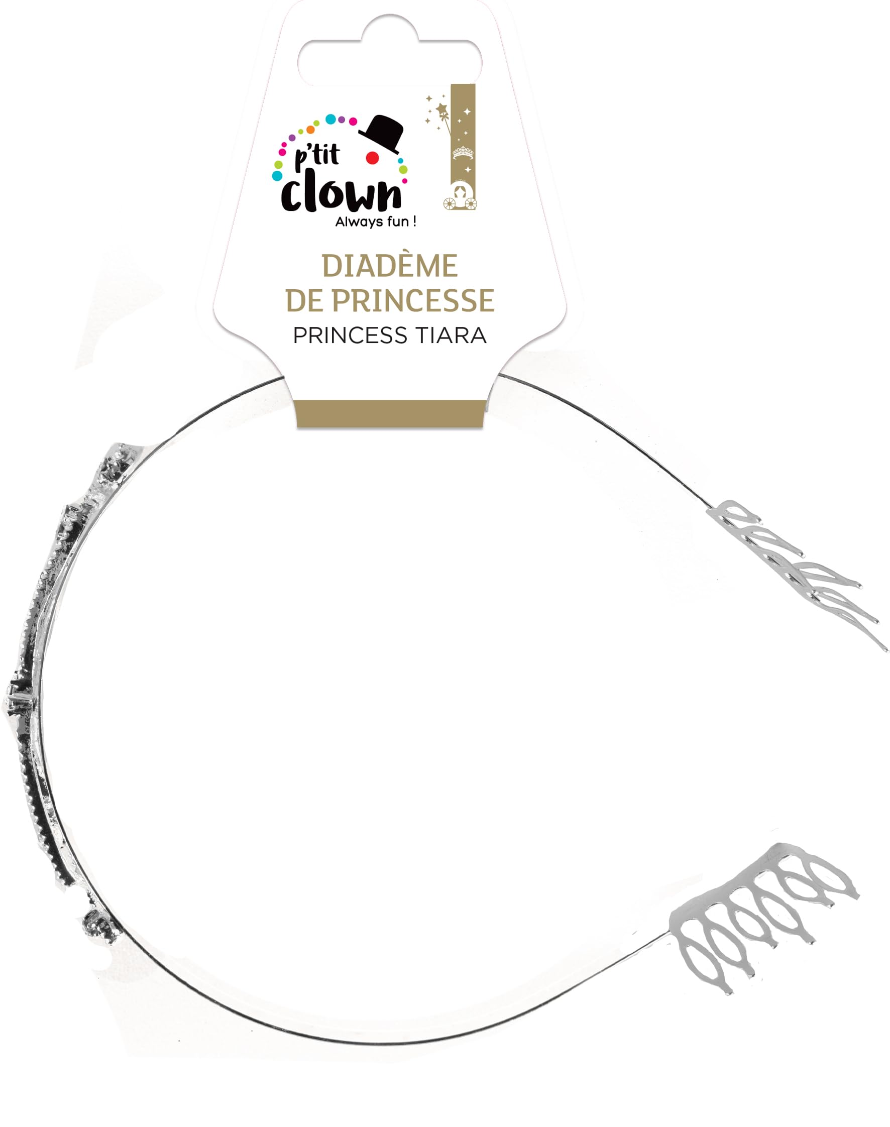 p-tit-clown-14102-prinzessinnen-diadem-luxus-versilbert-mit-strass image 3