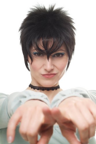 wig-me-up-1246-2-damenper-cke-kurz-80er-retro-punk-wave-schwarz-25-cm image 8