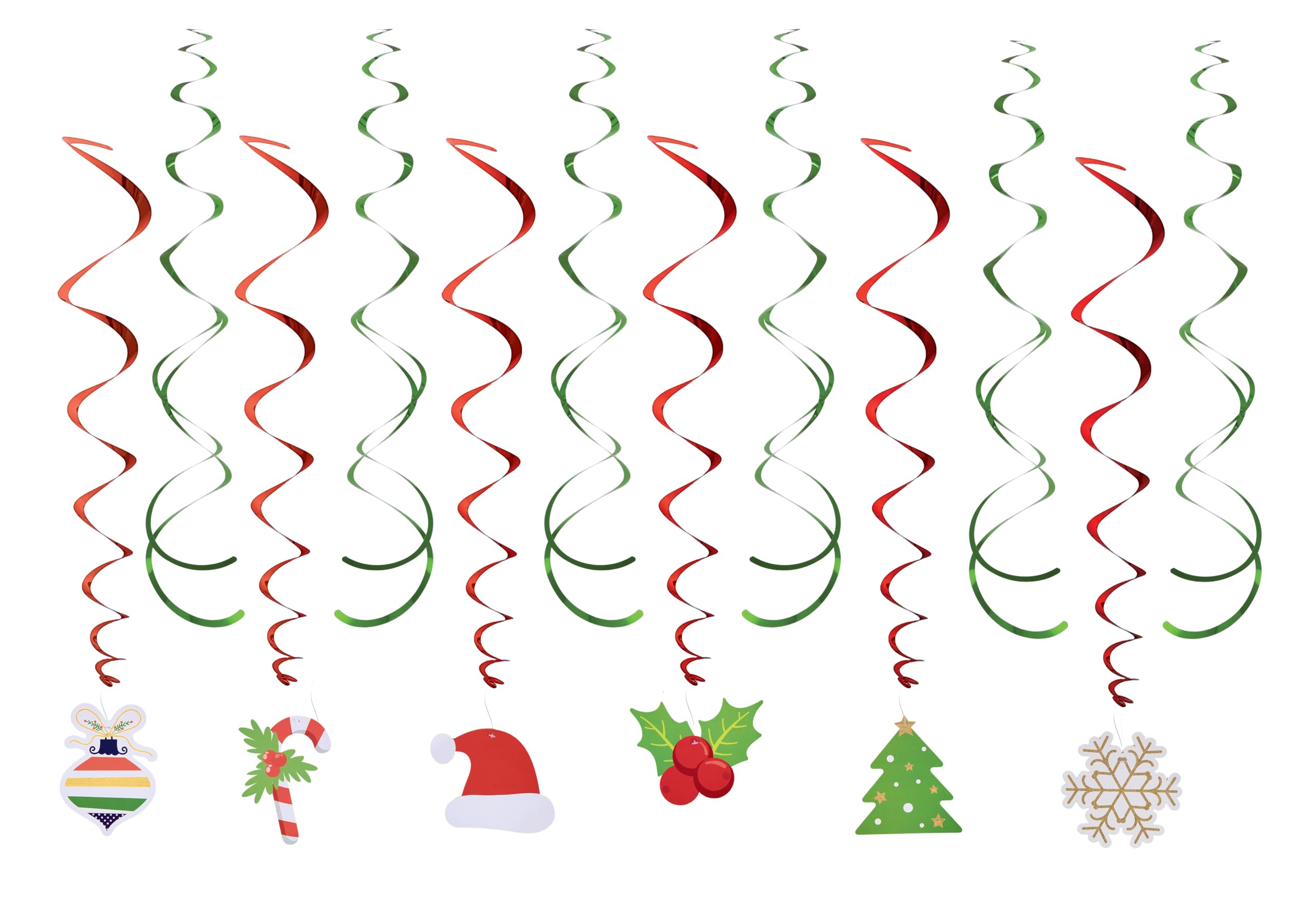 p-tit-clown-22835-metallspirale-weihnachten-12-st-ck-zum-aufh-ngen image 1