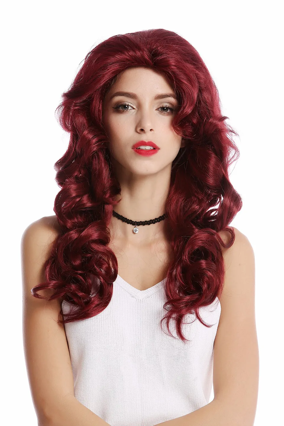 wig-me-up-wl-3010-star-diva-per-cke-80er-granatrot-55cm image 1