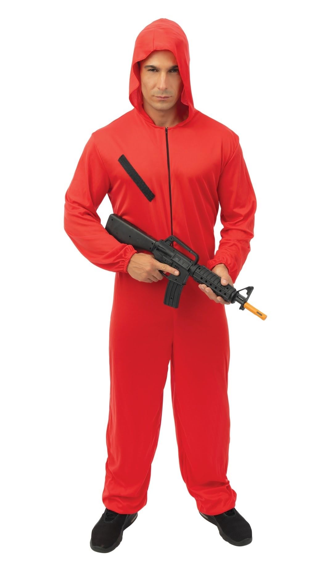 ptit-clown-r-uber-kost-m-overall-rot-mit-kapuze-erwachsene-s-m image 1