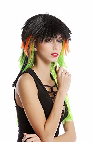 wig-me-up-90706-fan-per-cke-vokuhila-schwarz-neonorange-neongr-n-55-cm image 8