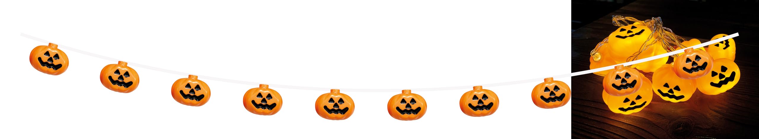 p-tit-clown-halloween-led-lichterkette-k-rbis-130-cm image 1