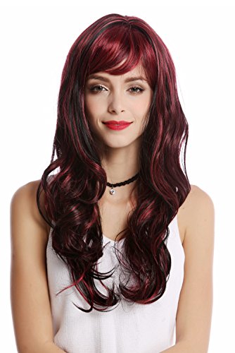 wig-me-up-gf-w2088-1h139-damenper-cke-lang-wellig-schwarz-mit-aubergine-rot image 6