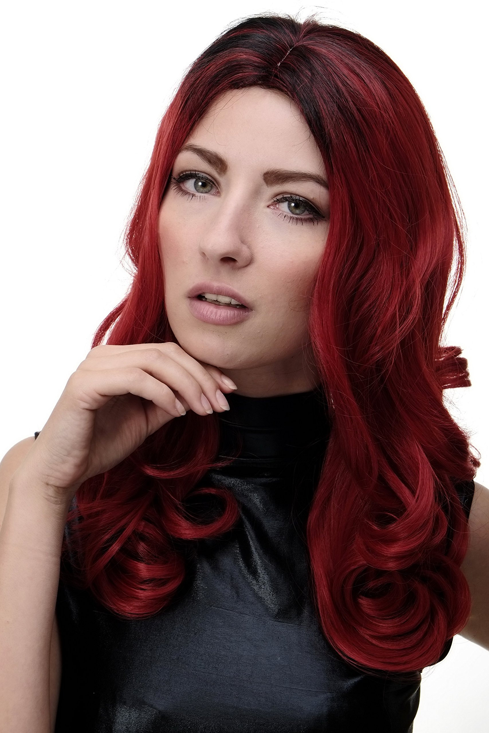 wig-me-up-gfw1832-red-m130m-damenper-cke-lang-rot-ombre-mittelscheitel-50-cm image 6