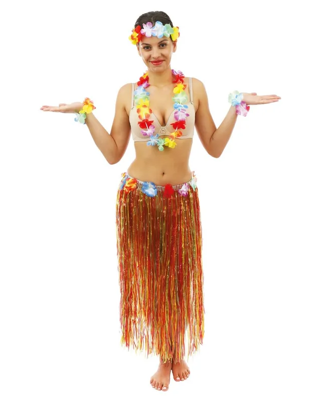 p-tit-clown-hawaii-rock-mit-blumen-g-rtel-kurz-mehrfarbig image 1