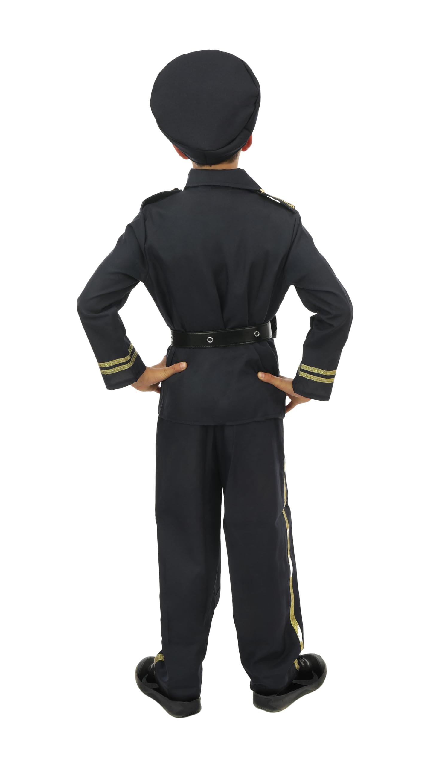 ptit-clown-polizistenkost-m-kinder-unisex-schwarz image 3