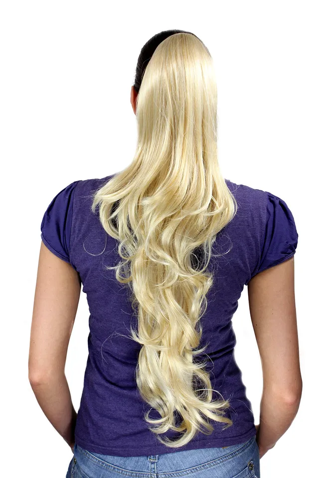 wig-me-up-t117-611-haarteil-hellblond-gewellt-sehr-lang-clip-on image 1