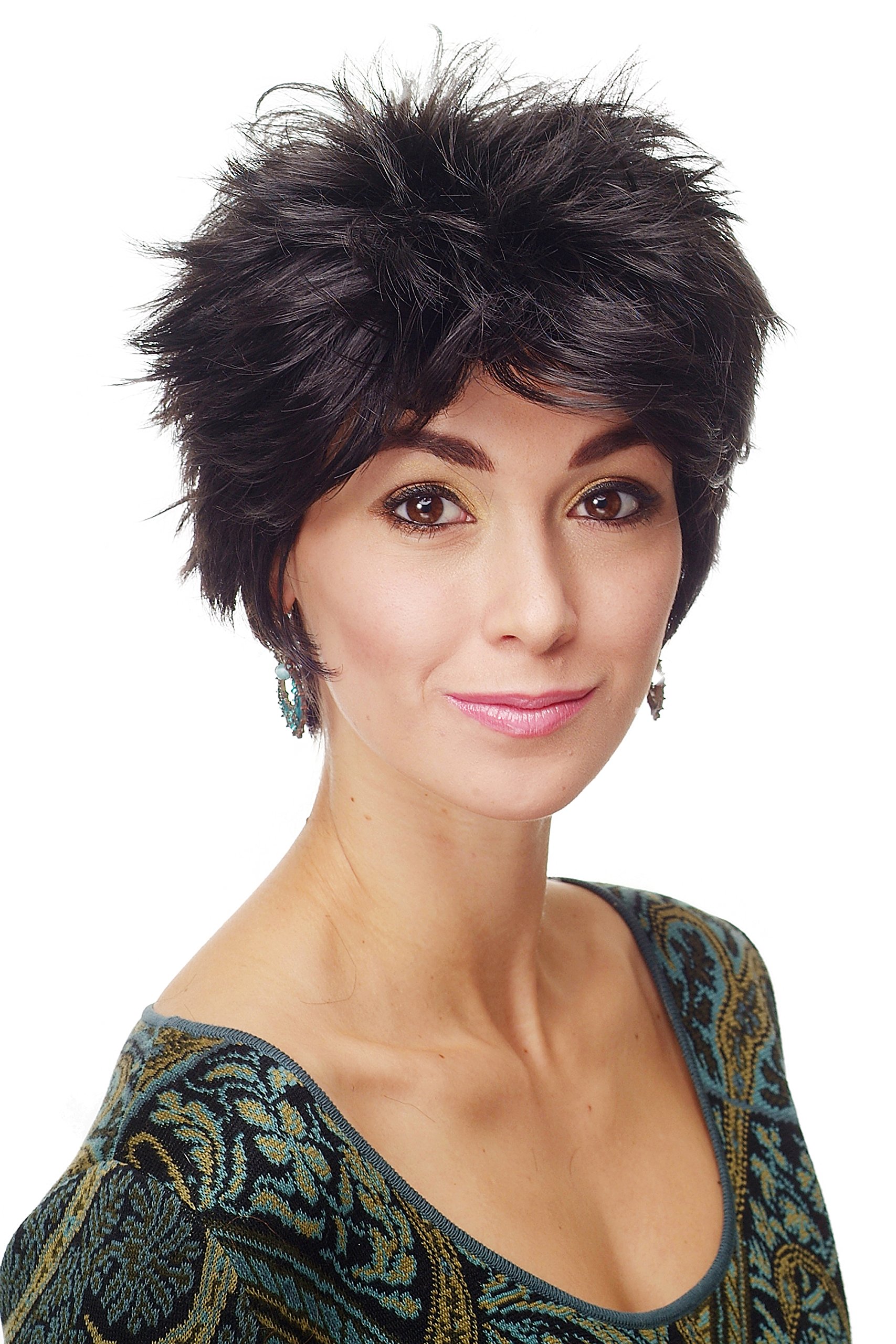 wig-me-up-dw180-damen-kurzhaarper-cke-80er-wave-punk-schwarz image 1