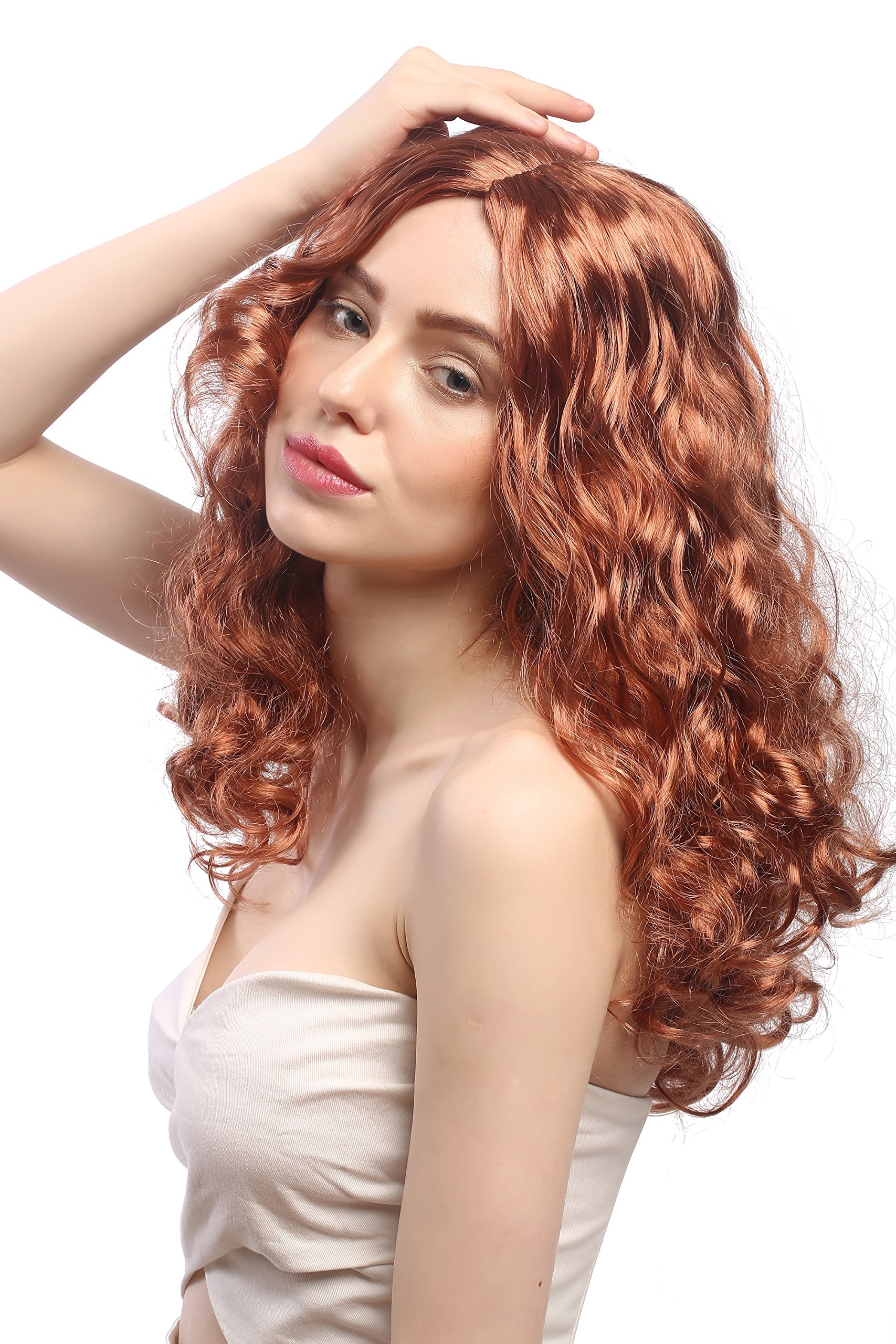wig-me-up-sar065-p130-damen-per-cke-kupferrot-wellig-locken-50-cm-mittelscheitel image 1