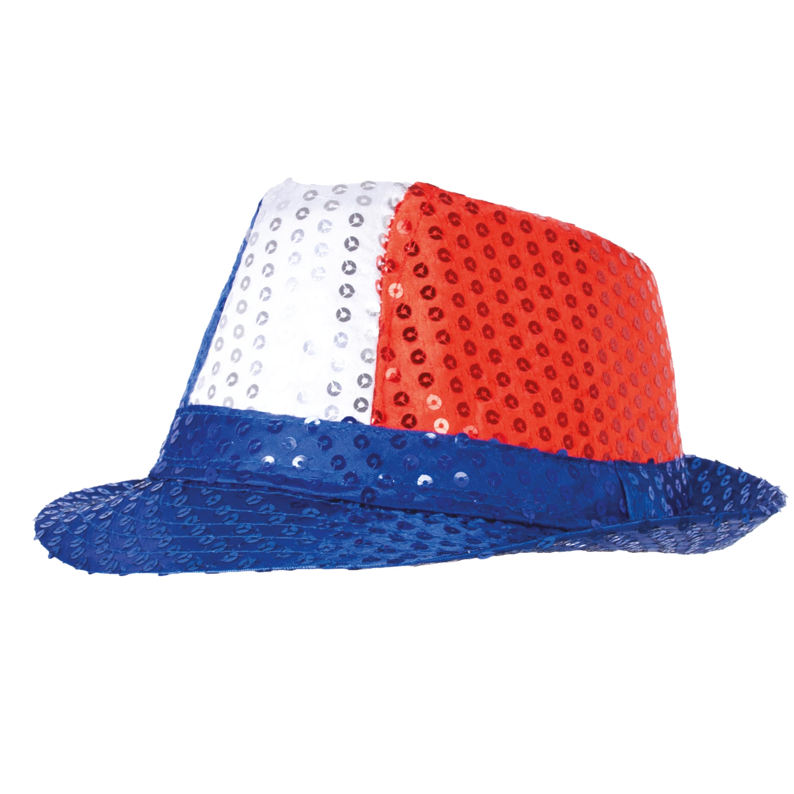 ptit-clown-hut-blau-wei-rot-borsalino-pailletten-frankreich-fan-hut image 3