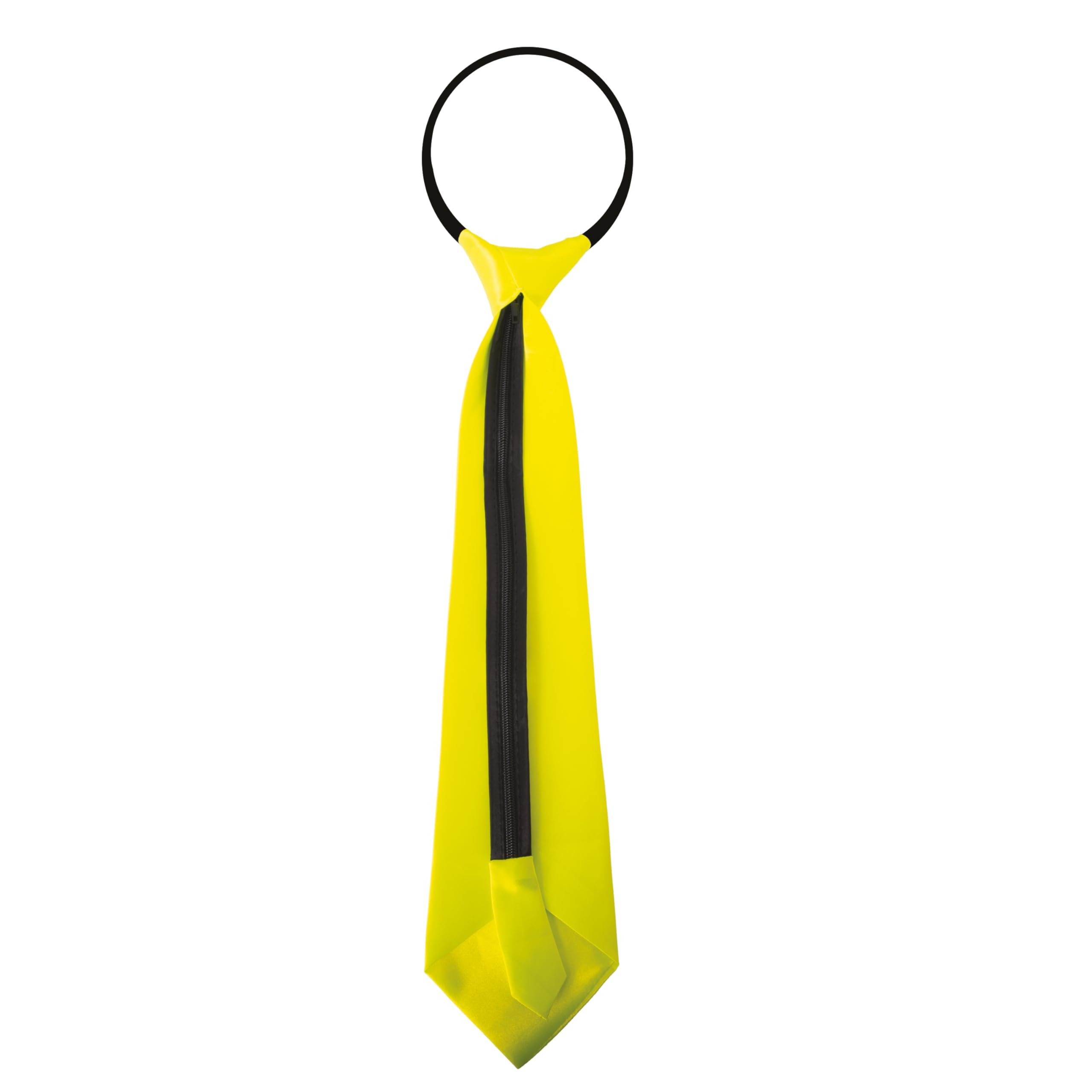 p-tit-clown-krawatte-mit-gummizug-neongelb-erwachsene-uni image 3