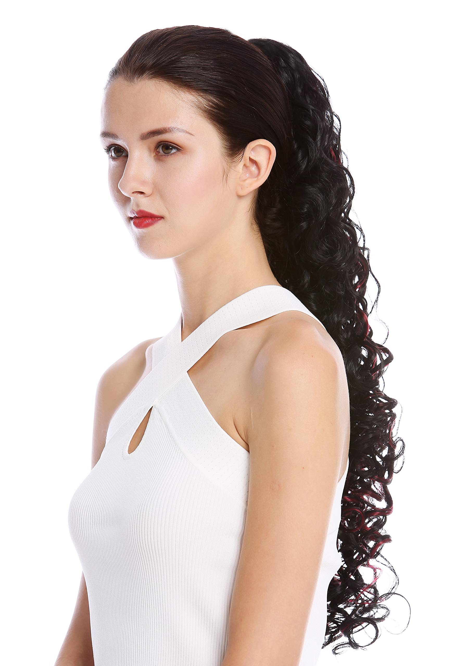wig-me-up-mkb-21-v-1b39-pferdeschwanz-haarteil-schwarz-granatrot-ca-60-cm image 3