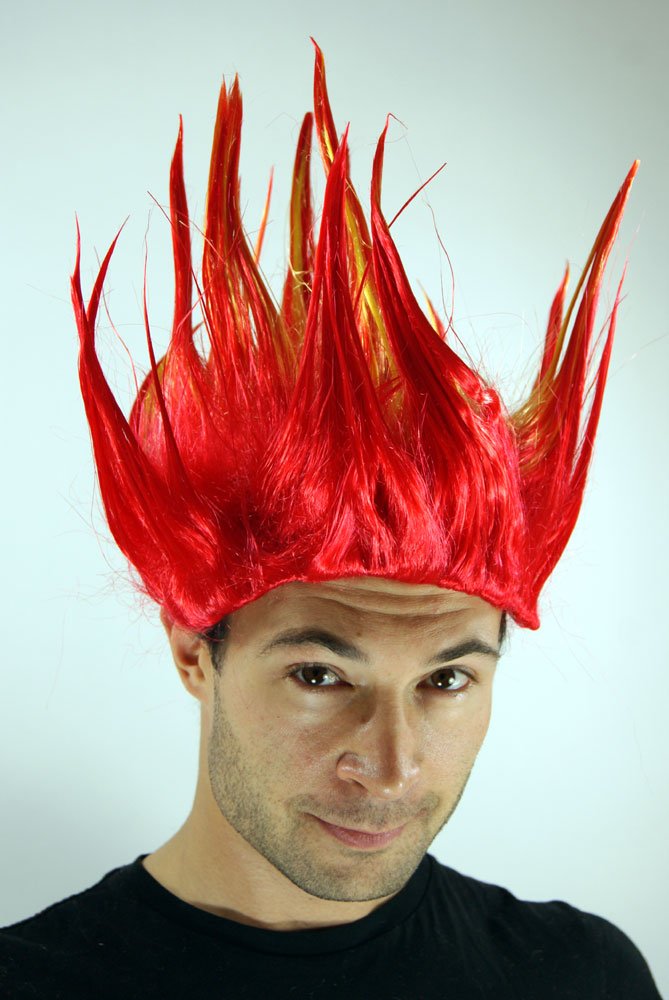 wig-me-up-lm-217-13hpc2b-feuerteufel-per-cke-rot-mit-spikes image 2