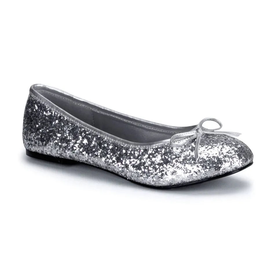 funtasma-star-16g-silber-ballet-flats-mit-schleife-und-glitzer image 1