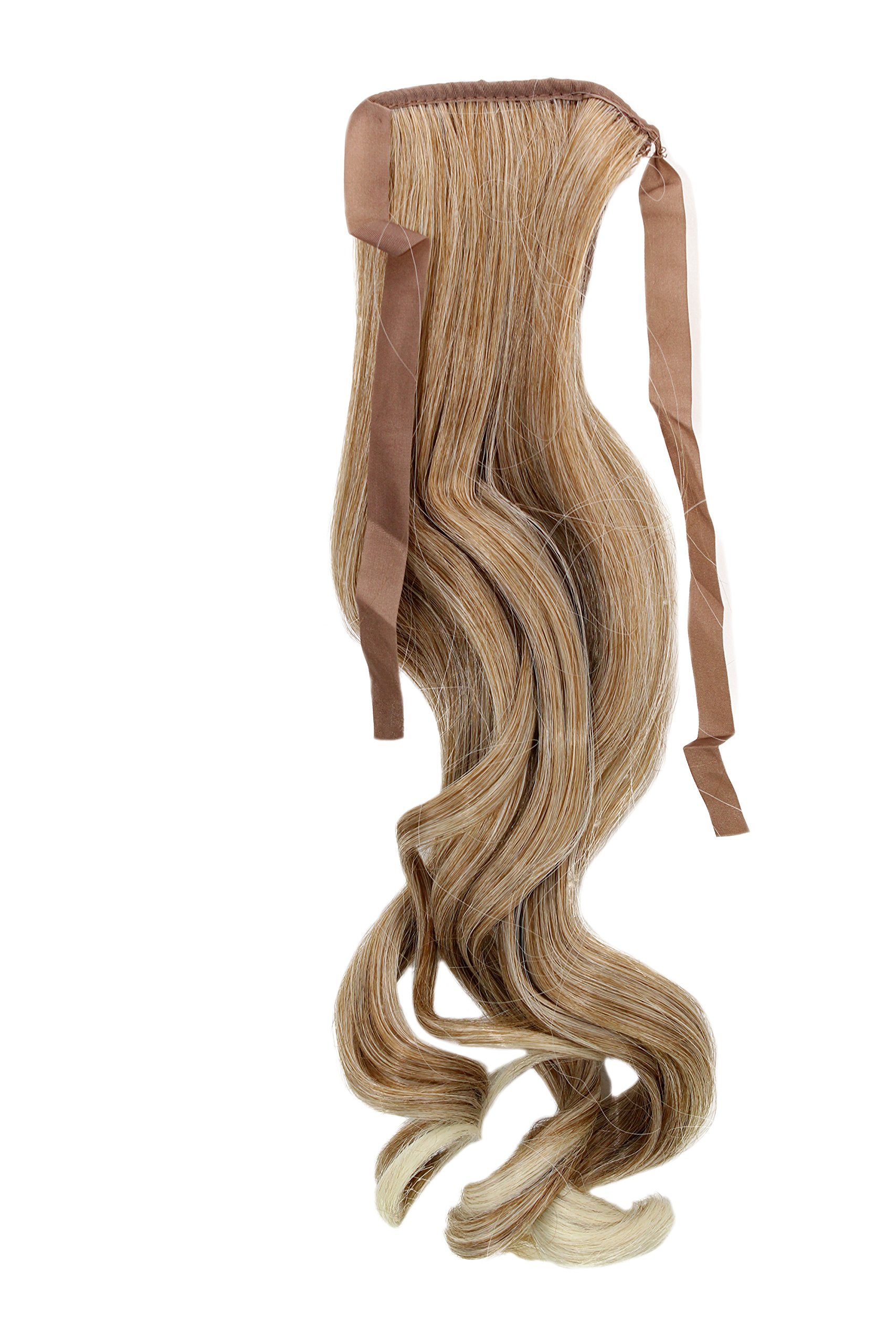 wig-me-up-yzf-tc18-27t613-haarteil-zopf-45-cm-wellig-kupfer-hell-blond-mix image 1