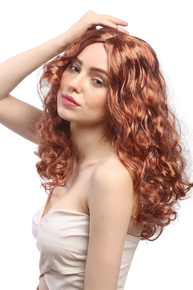wig-me-up-sar065-p130-damen-per-cke-kupferrot-wellig-locken-50-cm-mittelscheitel image 1