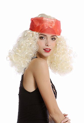 wig-me-up-90918-za615-hippie-per-cke-lockig-hellblond-mit-stirnband-40-cm image 8