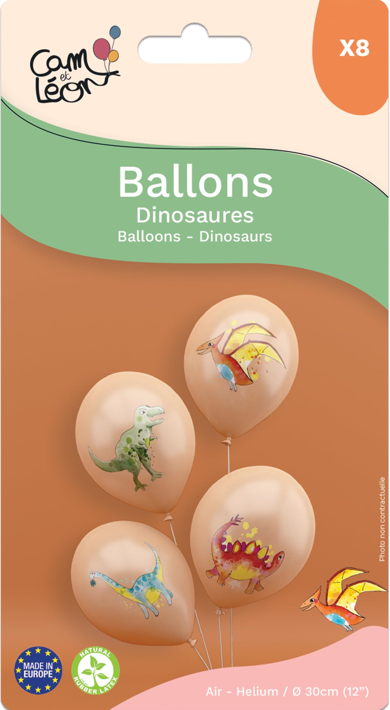 ptit-clown-22463-luftballons-geburtstag-dinosaurier-30-cm-8-st-ck image 3