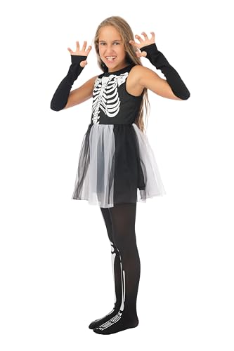 p-tit-clown-skelettkost-m-f-r-m-dchen-halloween-kinderkost-m image 8