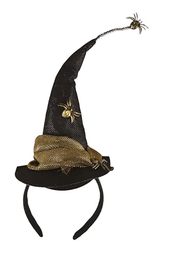 p-tit-clown-23015-haarreif-hut-mit-spinne-schwarz-gold image 7