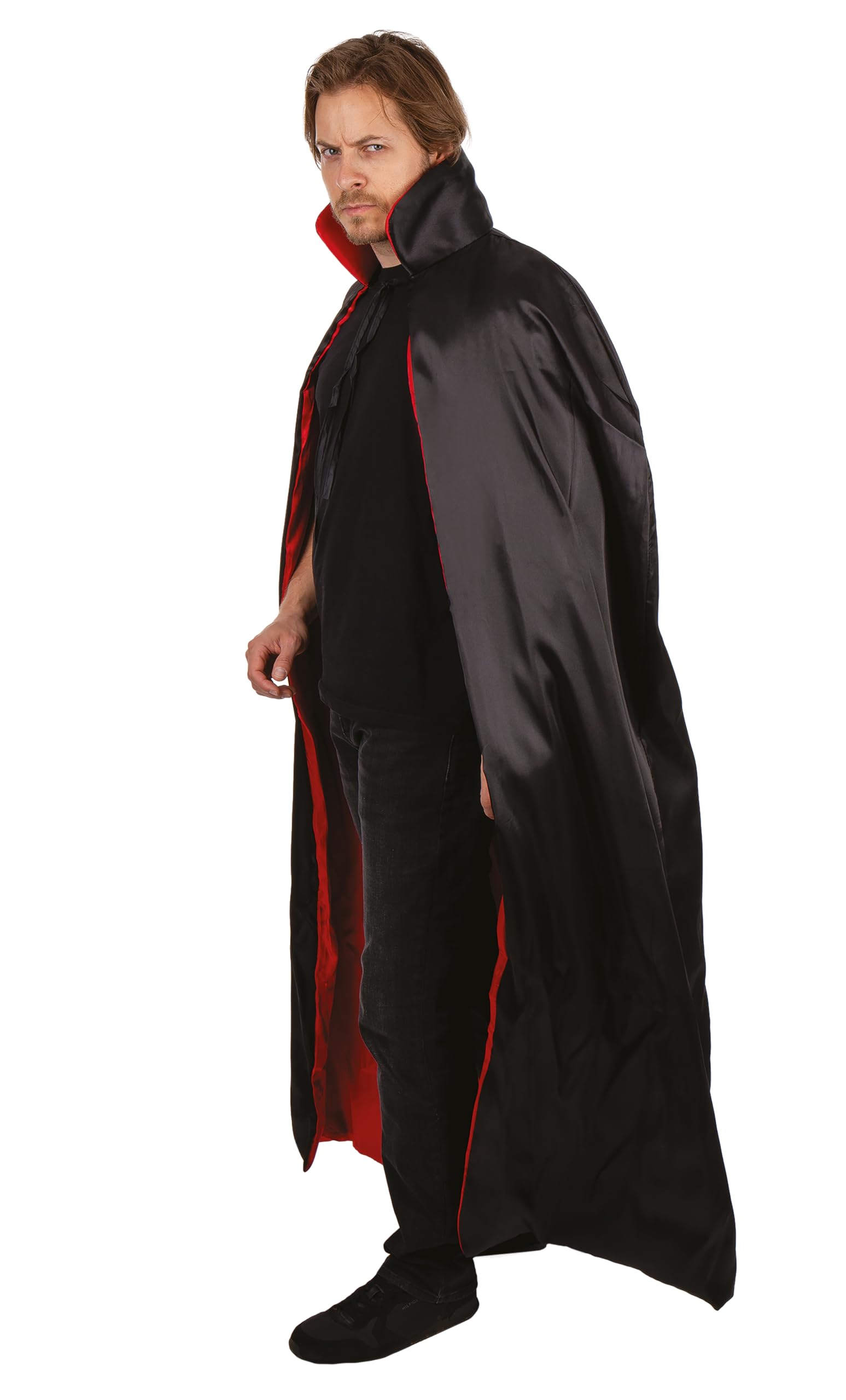 p-tit-clown-satin-umhang-wendbar-1-4-m-schwarz-rot-einheitsgr-e image 2