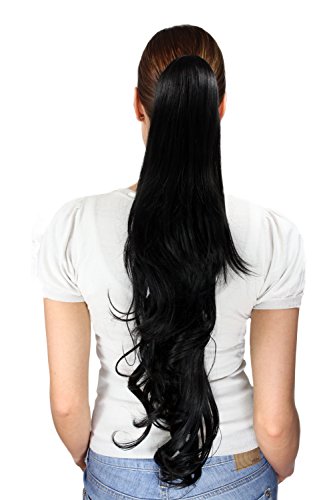 wig-me-up-haarteil-t117-1b-schwarz-sehr-lang-leicht-gewellt-70-cm image 2