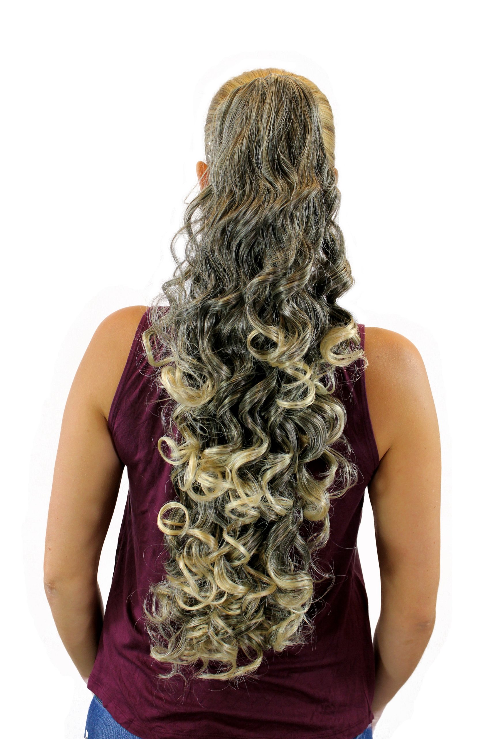 wig-me-up-jl-3112-haarteil-zopf-lockig-65-cm-butterfly-klammer-braun-blond-mix-8 image 2