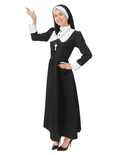 p-tit-clown-luxuri-ses-nonnenkost-m-erwachsene-schwarz-polyester image 8