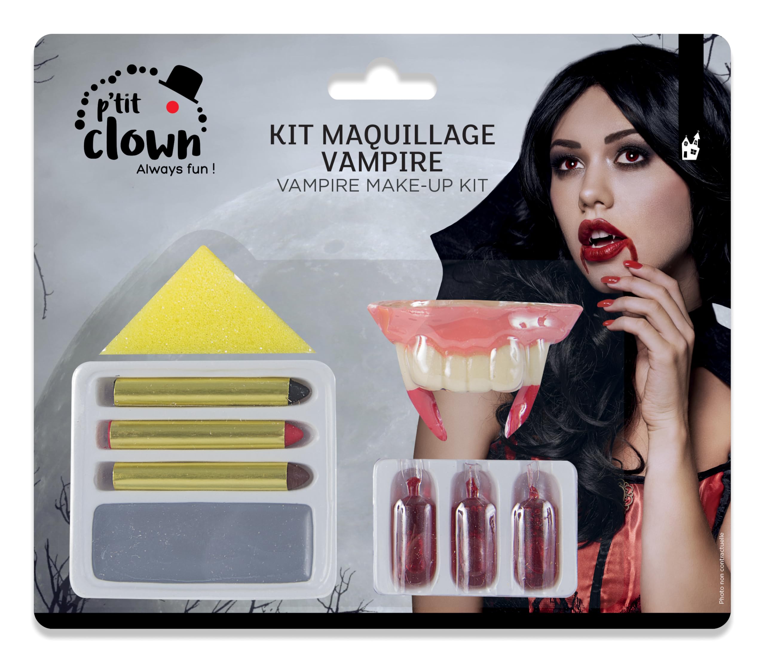 p-tit-clown-vampire-halloween-make-up-set-grau-erwachsene image 1