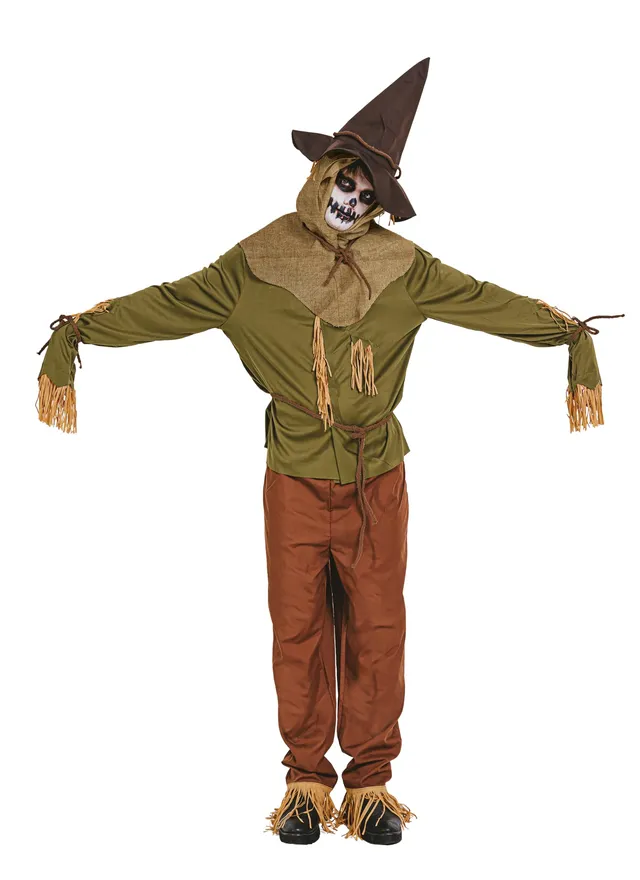 ptit-clown-halloween-kost-m-vogelscheuche-erwachsene-5-teilig image 1