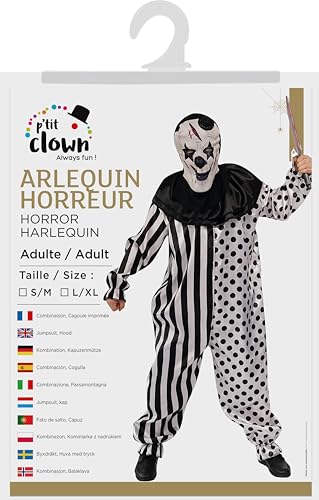 p-tit-clown-horror-harlekin-kost-m-erwachsene-mit-masken-kapuze image 7