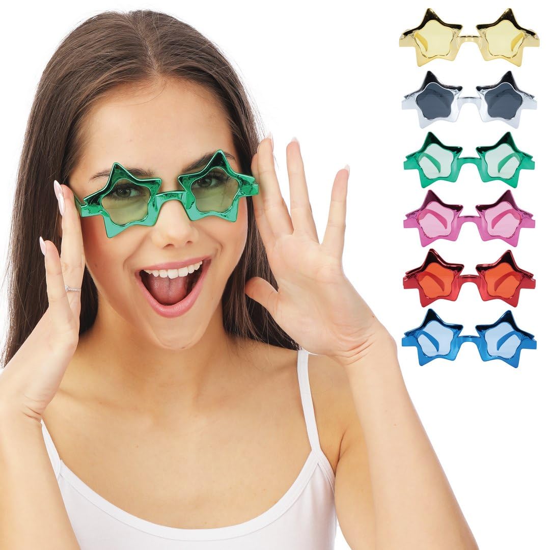 p-tit-clown-35322-brille-kunststoff-metallic-stern-6-farbig-sortiert image 4