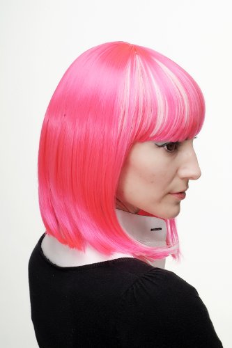 wig-me-up-h7862-tt-2315-1001-cosplay-per-cke-page-bob-pink-wei-platin-35-cm image 8