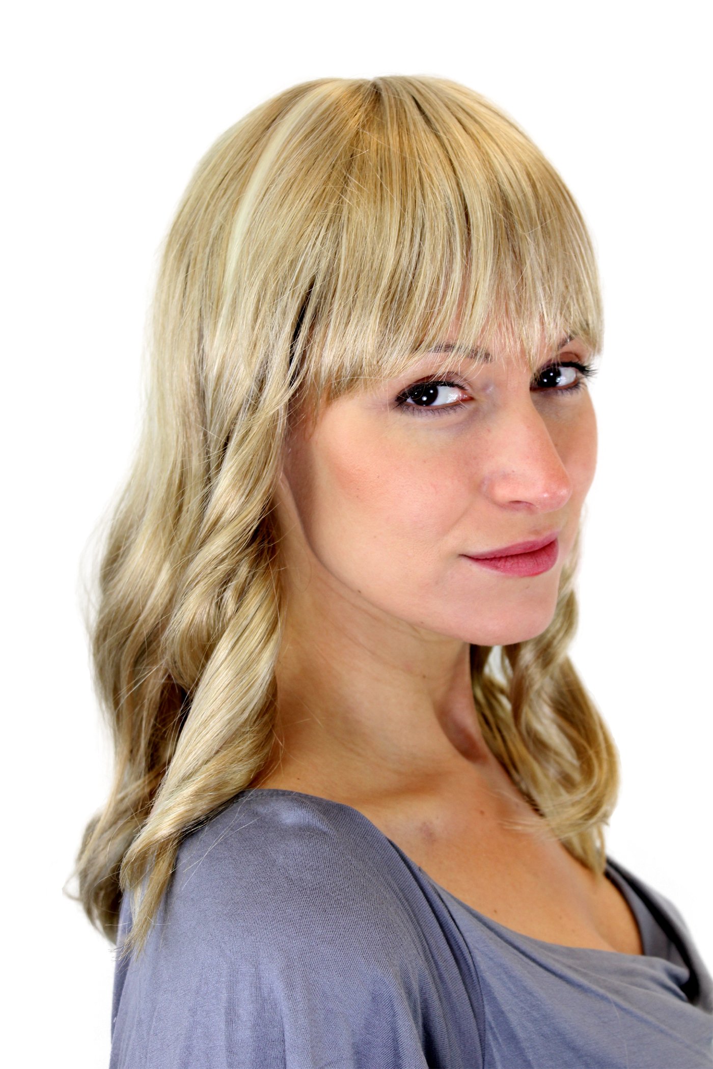 wig-me-up-gfw1300-24h613-damenper-cke-lang-blond-mit-highlights-und-pony image 3