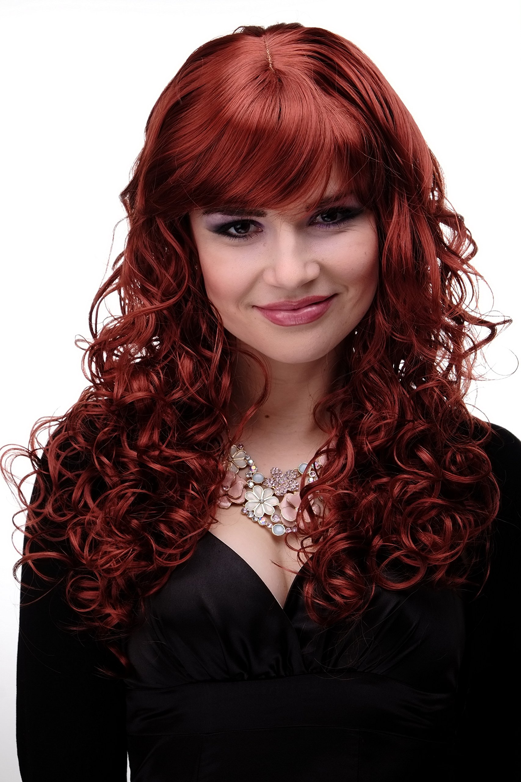 wig-me-up-m-103-135-damenper-cke-dunkel-kupferrot-60-cm-mit-pony image 5