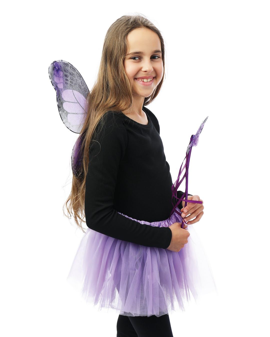p-tit-clown-80240-schmetterling-set-kinder-violett-tutu-fl-gel-haarreif-zauberst image 3