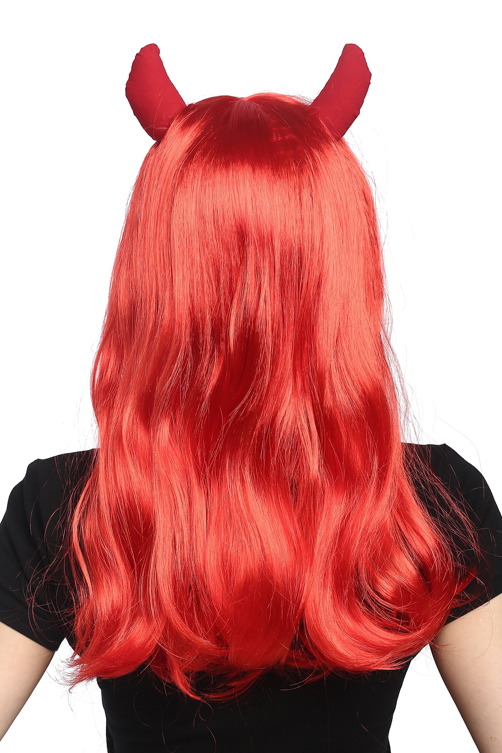 wig-me-up-90897-za13-damenper-cke-karneval-halloween-lang-rot-mit-h-rnern-pin-up image 4