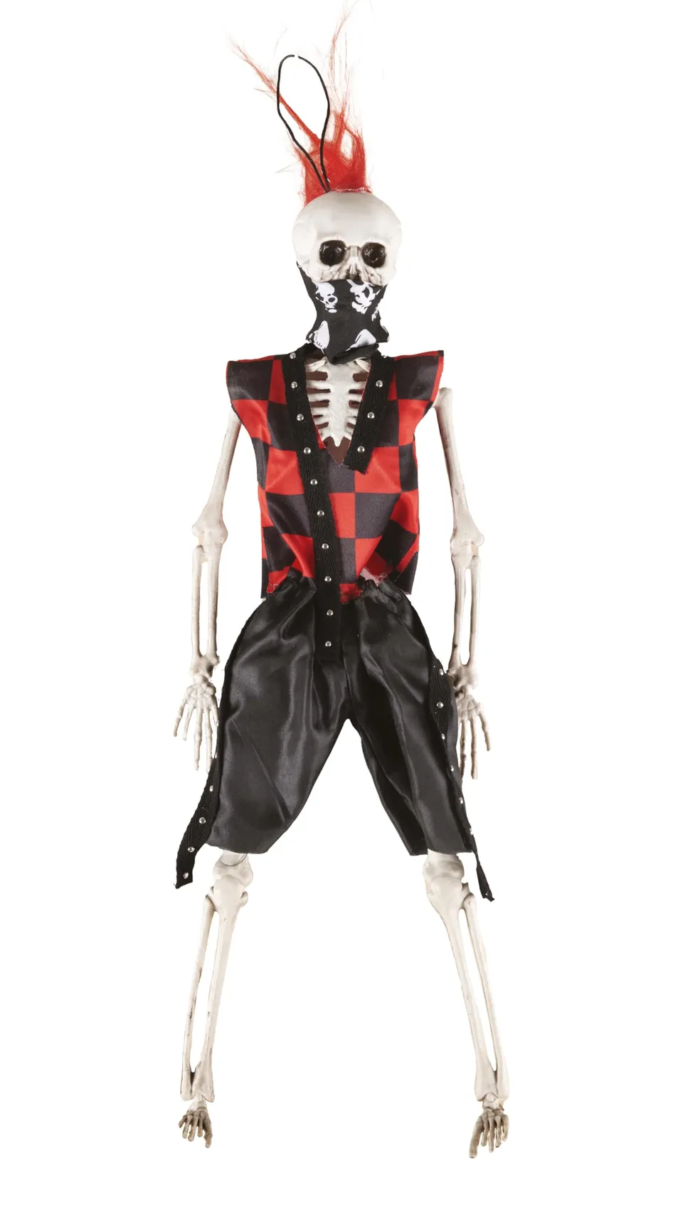 p-tit-clown-punk-skelett-halloween-deko-40-cm-rot-mann image 1
