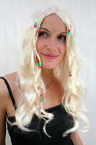wig-me-up-lm-158-p88-woodstock-hippie-per-cke-blond-lang-mit-perlen image 3
