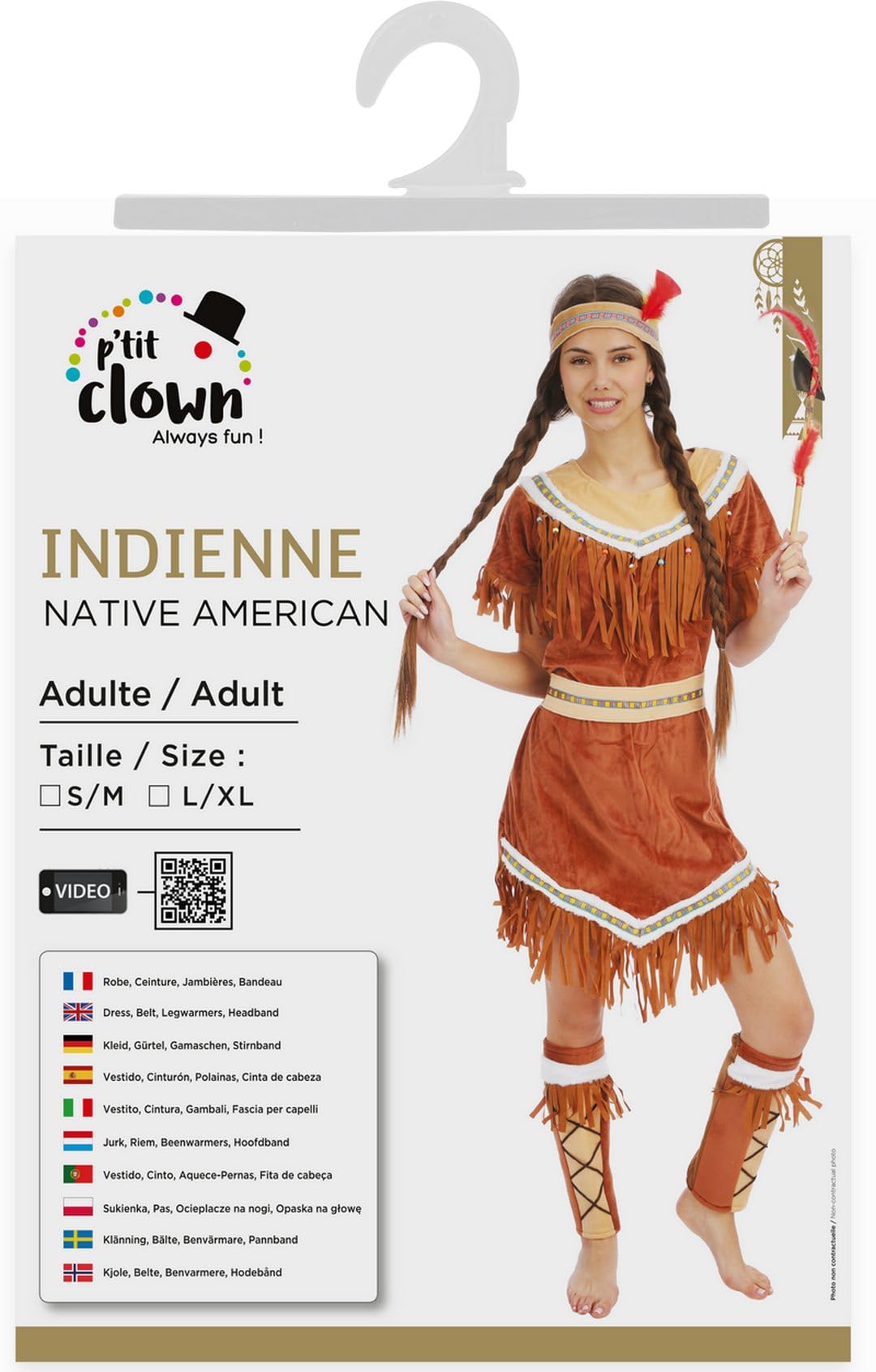 p-tit-clown-indianerin-kost-m-frau-polyester-komplett image 6