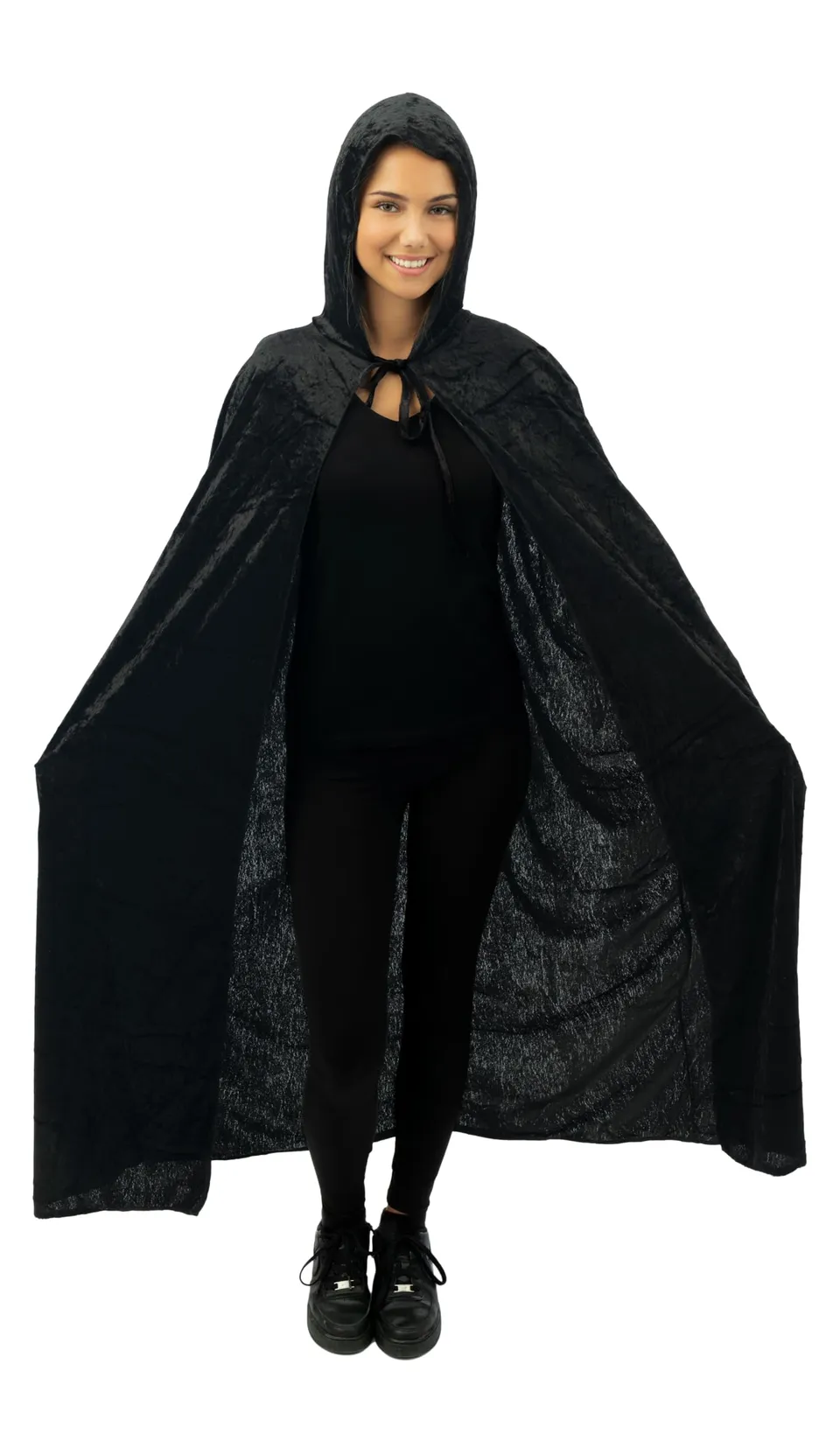 p-tit-clown-16211-cape-velours-mit-kapuze-schwarz-1-40-m-einheitsgr-e image 1