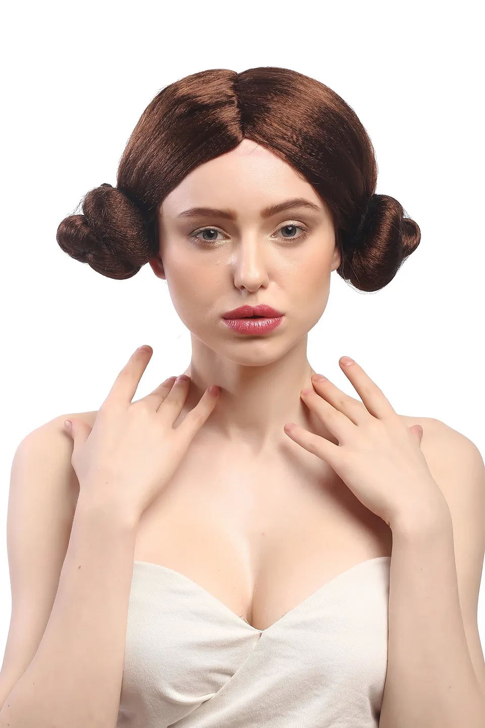 wig-me-up-9331-za33-damen-per-cke-tracht-dutts-braun-20-cm image 1