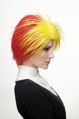wig-me-up-sa055-cosplay-per-cke-rot-gelb-toupiert-f-r-damen-und-herren image 7