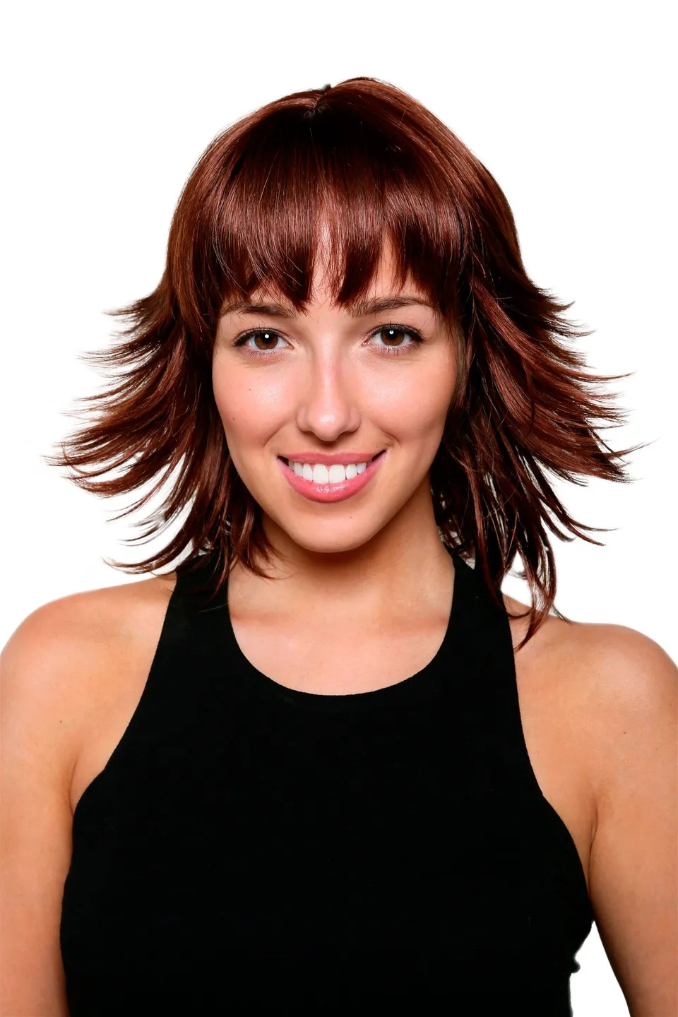 wig-me-up-8019-33a-mittellange-braune-per-cke-mit-rotstich-und-steilen-str-hnen image 1